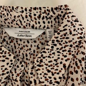 Cheetah print button up from & other stories